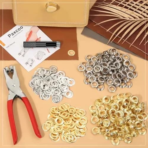 PAXCOO Grommet Tool Kit 1/2 Inch | Light Duty Eyelet Kit for Leather & Crafts thumbnail 5