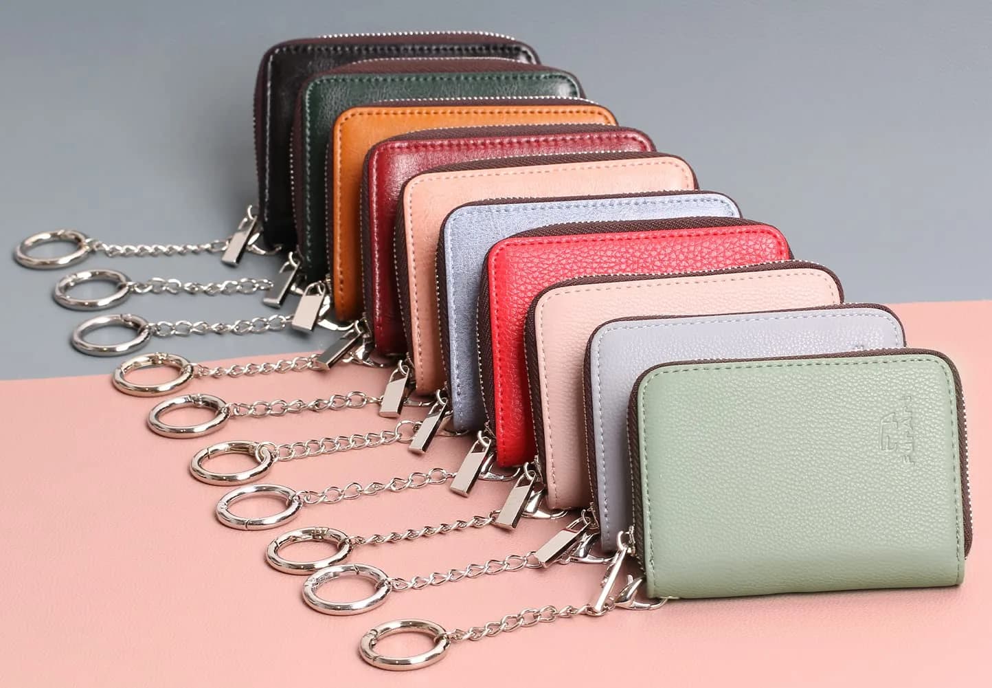 FurArt RFID Blocking Zipper Card Holder Wallet with Keychain Dandelion 11.5cm (4.5in) - view 7