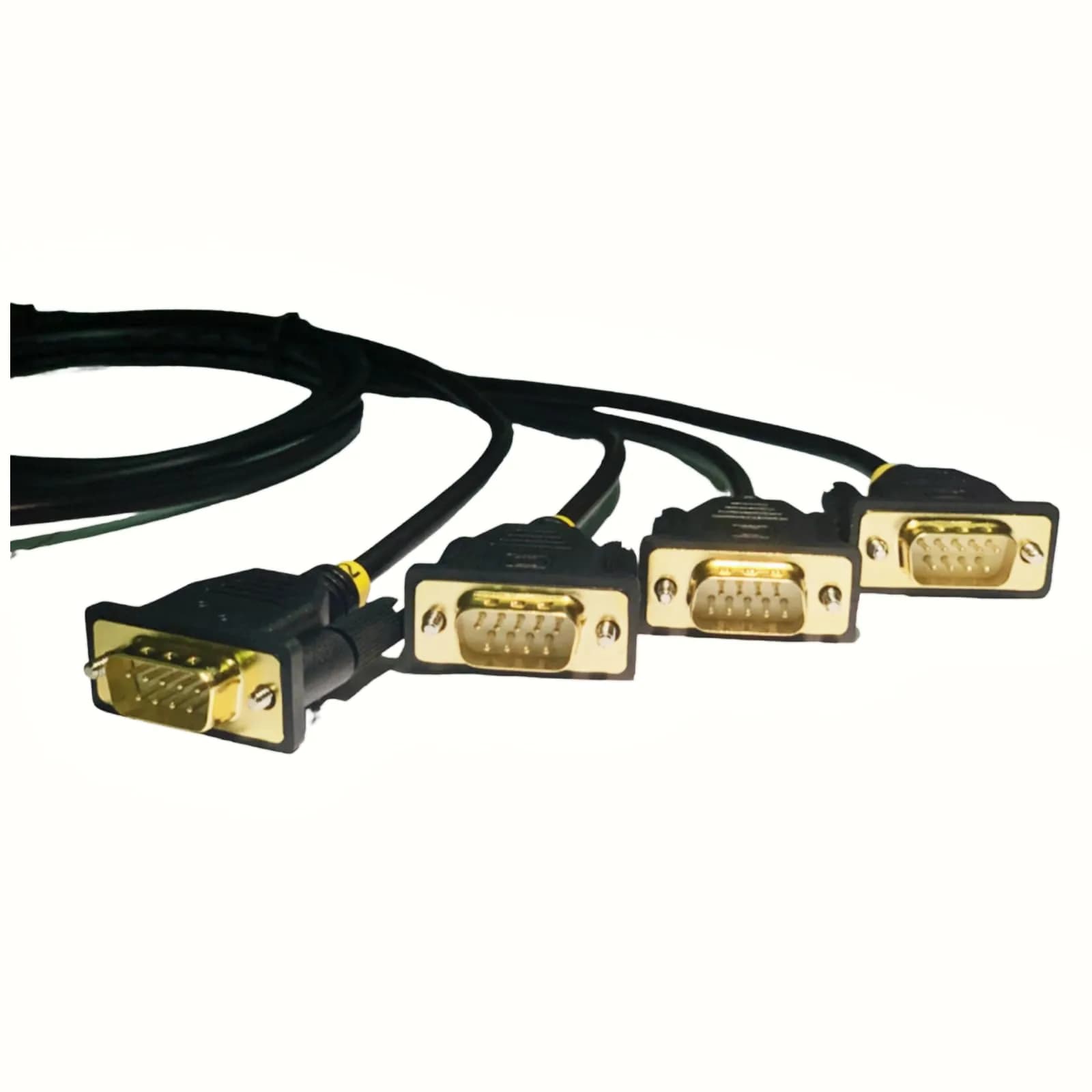 TECHTOO 4-Port RS232 DB9 Serial Adapter Cable with Prolific Chip and Thumbscrews - view 4