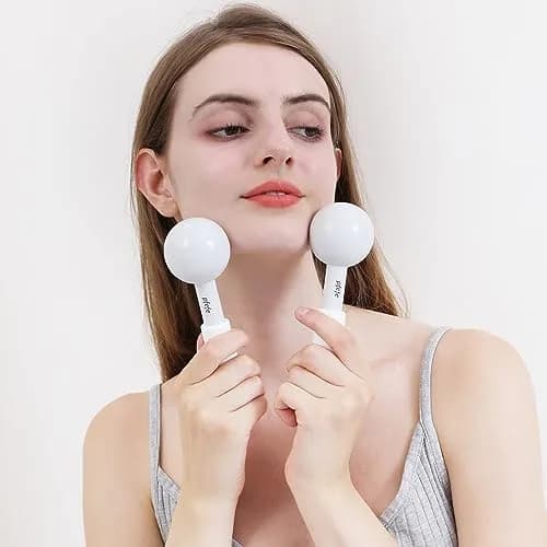 pfefe Stainless Steel Ice Globes for Face & Eyes, 2-Pack | Cools Skin, Reduces Puffiness & Wrinkles thumbnail 4