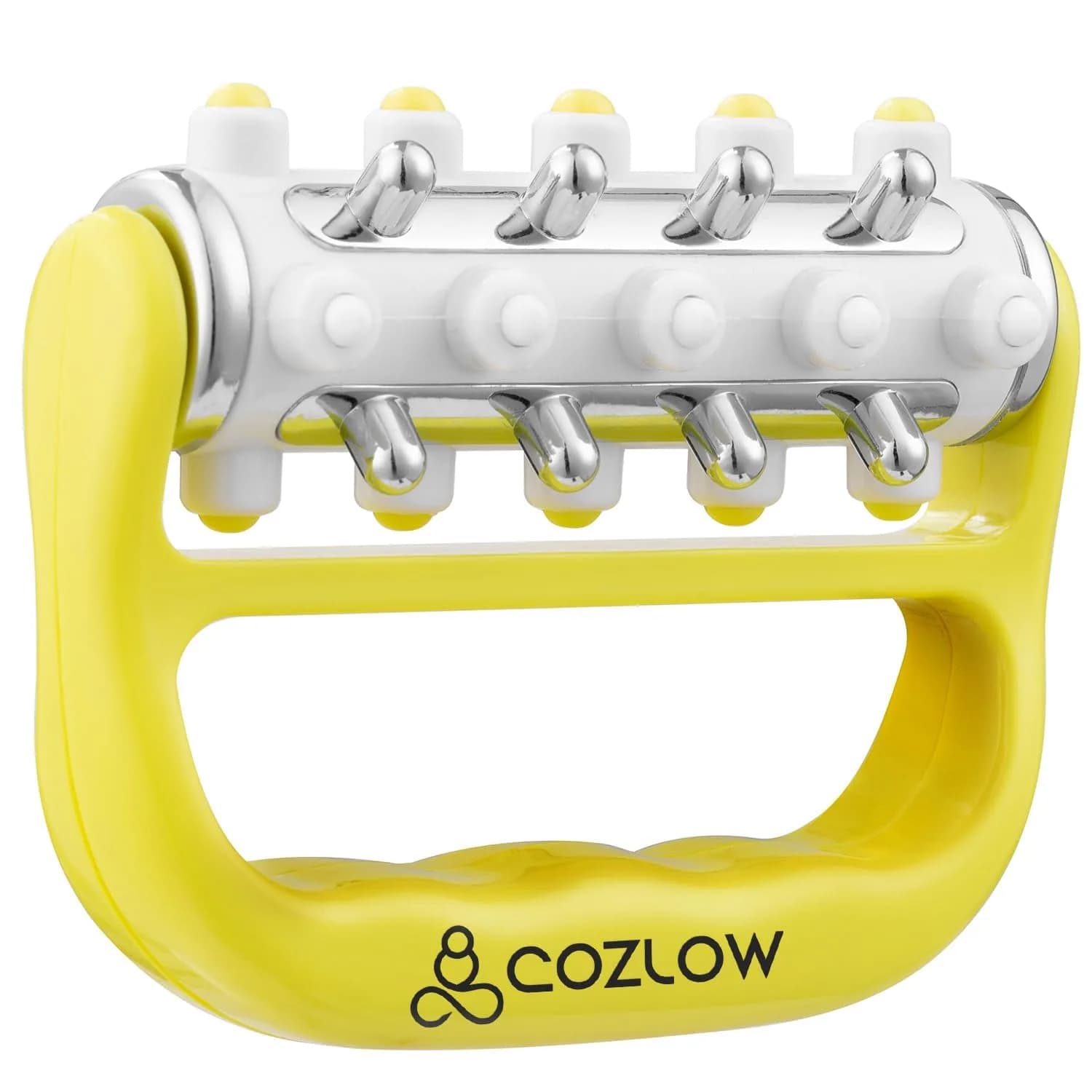 COZLOW Massage Ball, Muscle Massager Roller, Trigger Point Deep Tissue Release with 360° Rotation | 6.5cm (2.56in) — Yellow