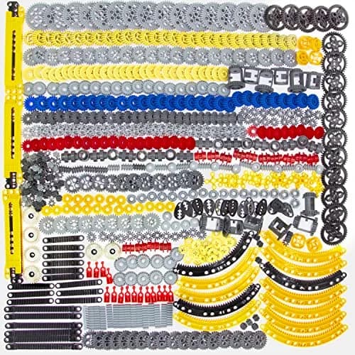 ASTEM 699pcs Technic Parts Gears Axle-Pin-Connector Set | Compatible with Major Brands, Creative STEM Toy (699 Pieces, Random Colours) thumbnail 1