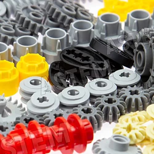 ASTEM 699pcs Technic Parts Gears Axle-Pin-Connector Set | Compatible with Major Brands, Creative STEM Toy (699 Pieces, Random Colours) thumbnail 5