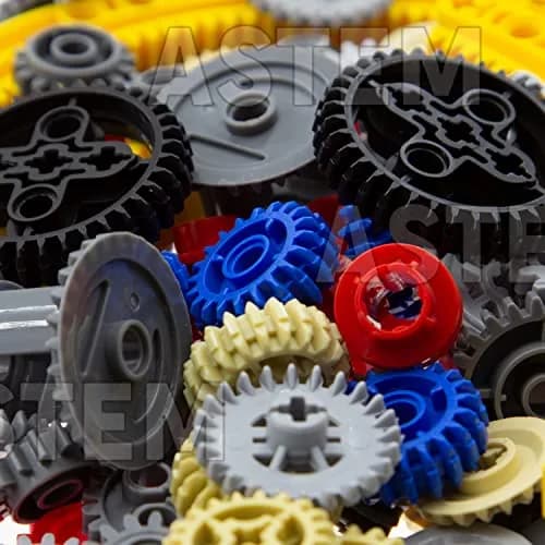 ASTEM 699pcs Technic Parts Gears Axle-Pin-Connector Set | Compatible with Major Brands, Creative STEM Toy (699 Pieces, Random Colours) thumbnail 6
