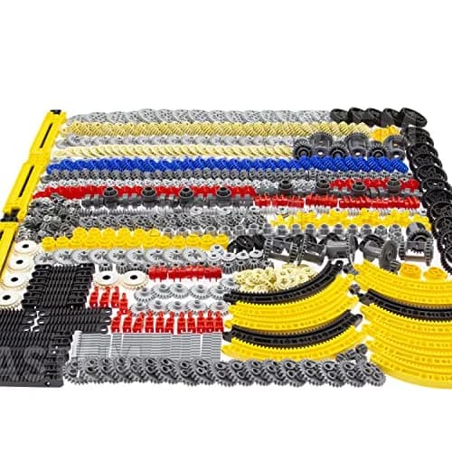 ASTEM 699pcs Technic Parts Gears Axle-Pin-Connector Set | Compatible with Major Brands, Creative STEM Toy (699 Pieces, Random Colours) thumbnail 2
