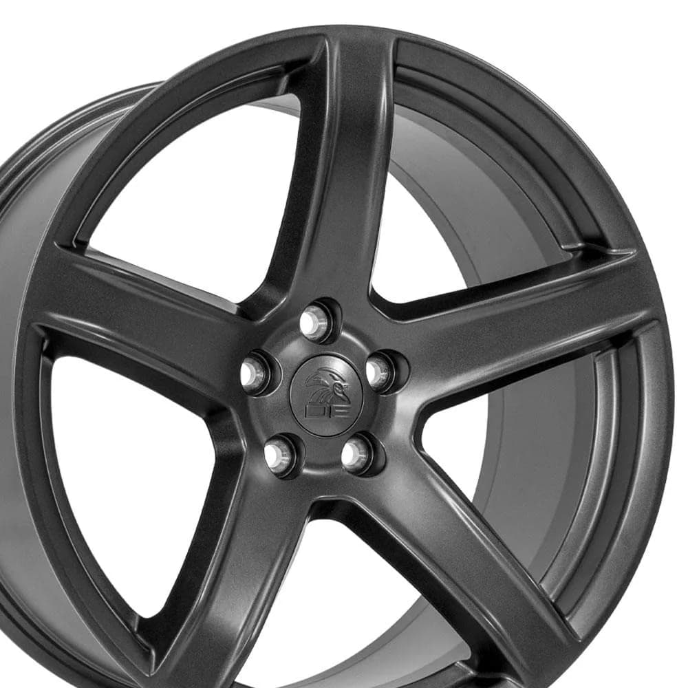 OE Wheels DG22 20x9.5 Gloss Black Wheels | 5x115 Bolt Pattern, 18ET Offset, 2640 Replica — Satin Gunmetal