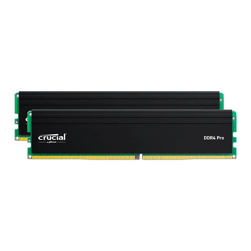 Crucial Pro 64GB DDR4 RAM Kit (2x32GB) 3200MHz | High-Performance Desktop Memory