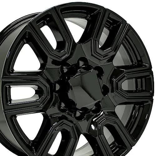 OE Wheels CV96B 20x8.5 Gloss Black Rim | 8x180 Bolt Pattern, 47ET Offset, Aluminum (70-120 chars) thumbnail 1