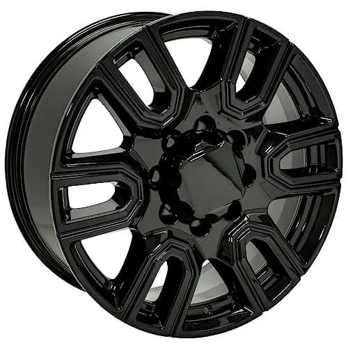 OE Wheels CV96B 20x8.5 Gloss Black Rim | 8x180 Bolt Pattern, 47ET Offset, Aluminum (70-120 chars) thumbnail 4