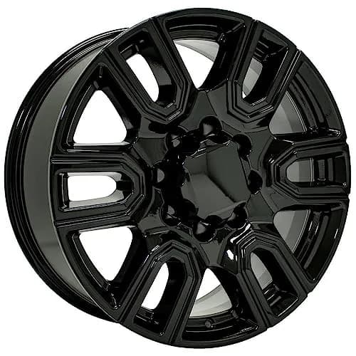 OE Wheels CV96B 20x8.5 Gloss Black Rim | 8x180 Bolt Pattern, 47ET Offset, Aluminum (70-120 chars) thumbnail 3