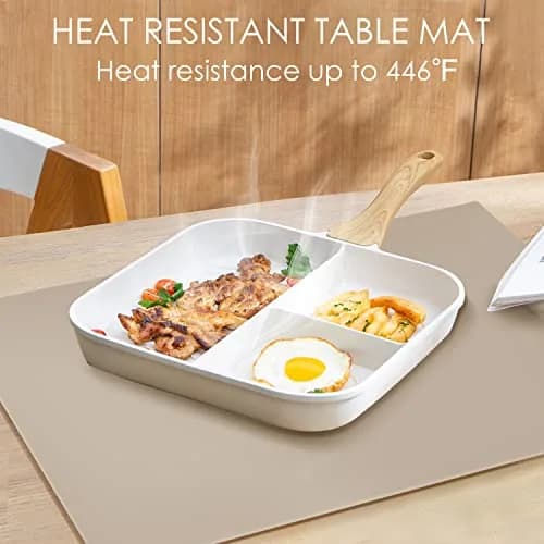 QPIX DIGITAL Extra Large Silicone Mat 60cm x 40cm | Heat Resistant Countertop Protector thumbnail 4