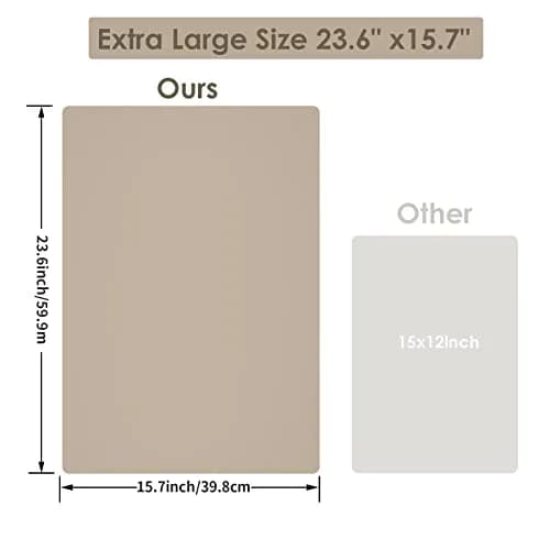 QPIX DIGITAL Extra Large Silicone Mat 60cm x 40cm | Heat Resistant Countertop Protector thumbnail 7