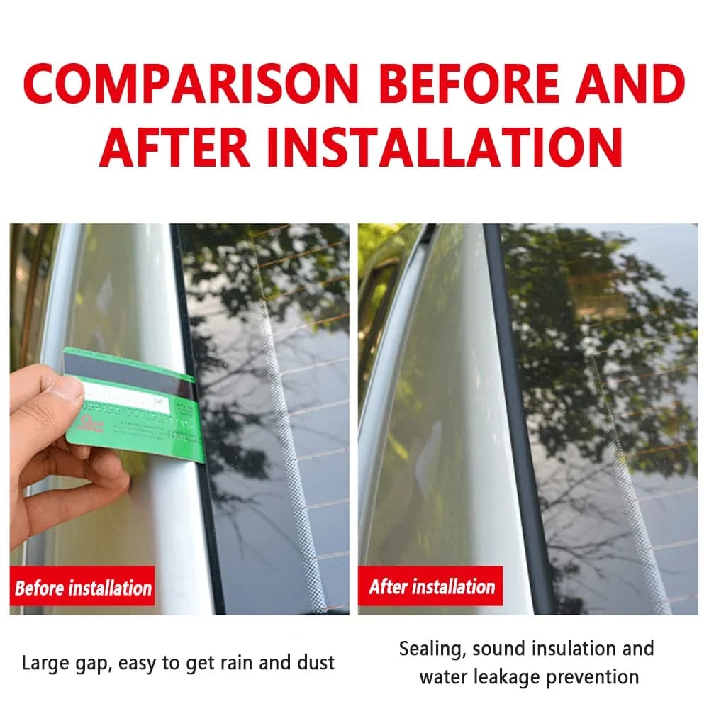 Turcee T-Car Weather Stripping Seal 7.16 m (23.5 Ft) | Reduces Wind Noise & Dust Ingress - view 3