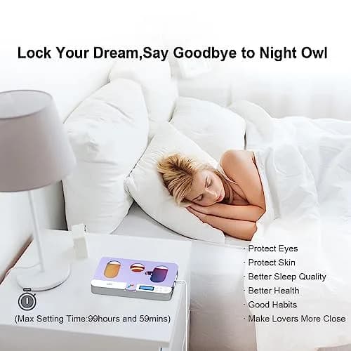 ySky Portable Phone Lock Box with Timer, Purple | 18.3cm (7.2in) Internal Size thumbnail 7