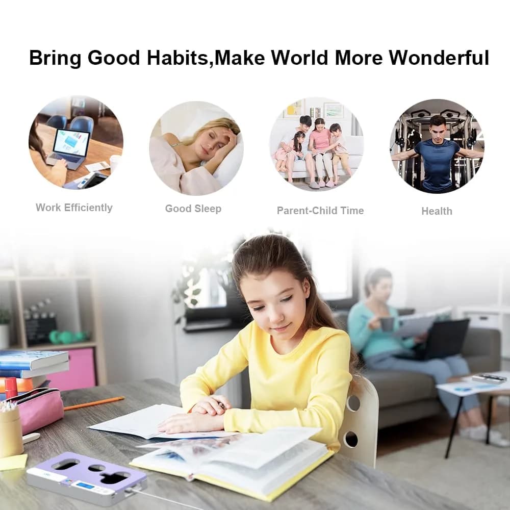 ySky Phone Lock Box with Timer - Purple, 7-inch | Limit Smartphone Access & Boost Focus - view 4
