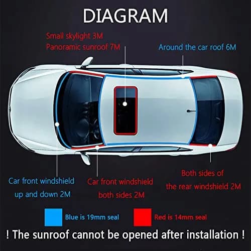 Turcee T-Car Weather Strip Seal 7m (23Ft) | Adhesive EPDM Rubber for Windshield & Sunroof thumbnail 5