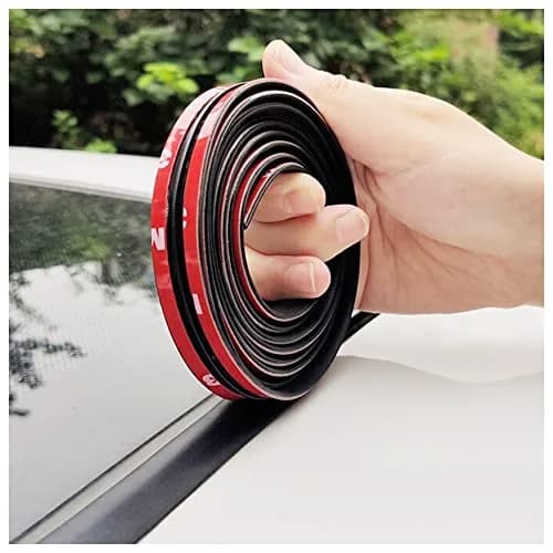 Turcee T-Car Weather Stripping Seal 5M (16.4ft) | Reduces Wind Noise & Dust Ingress — 14mm×23Ft