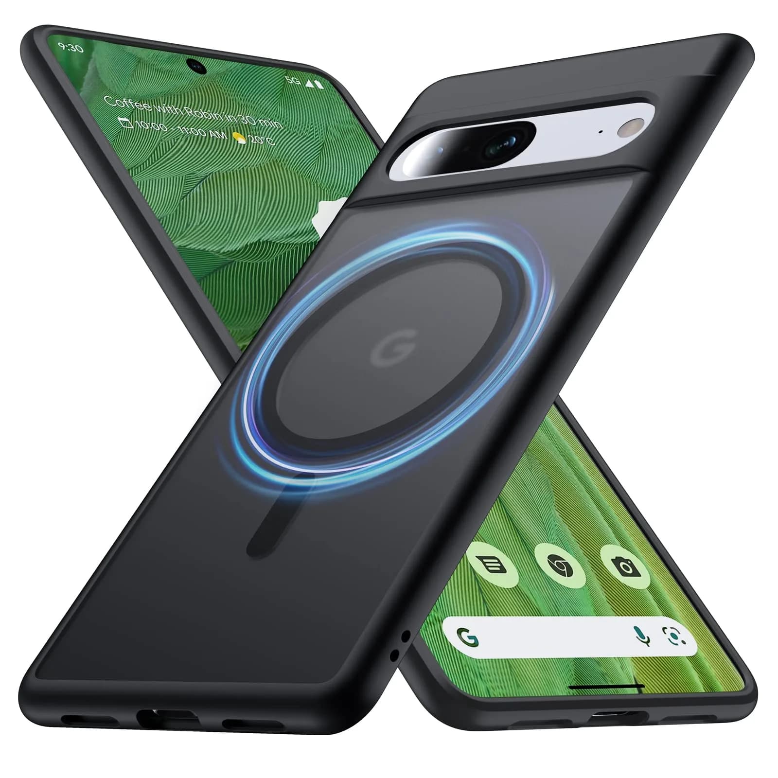 FNDMIL Magnetic Case for Google Pixel 7 (6.3-inch) | Translucent Matte Black — Matte Black