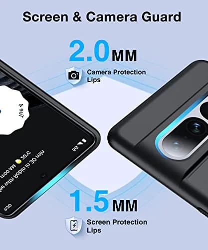 FNDMIL Magnetic Case for Google Pixel 7 Pro with MagSafe | Matte Black Translucent Hard Back & Soft TPU Frame thumbnail 6