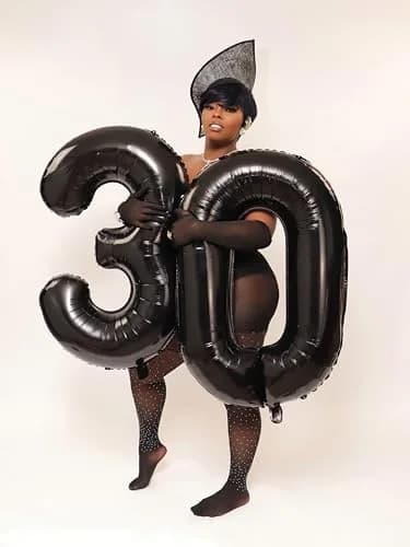 Mluchee Black Number 3 Balloon 40 Inch | Jumbo Foil Birthday Party Decoration thumbnail 2