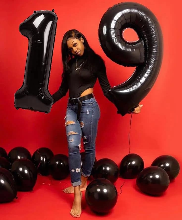Mluchee 40 Inch Black Number 3 Balloon - Perfect for 3rd or 33rd Birthday Parties - view 4