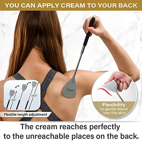 ROUNDS Telescopic Lotion Applicator for Back 29.5 inches (75 cm) | Effortless Application for Hard-to-Reach Areas thumbnail 2