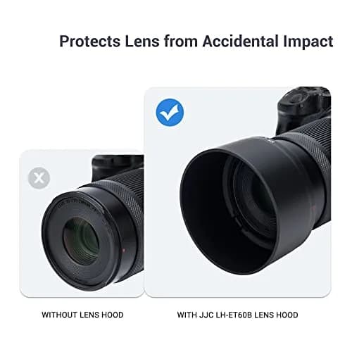 JJC ET-60B Lens Hood for Canon RF-S 55-210mm f/5-7.1 IS STM Lens | Reversible Bayonet Design with 55mm Filter Compatibility thumbnail 6