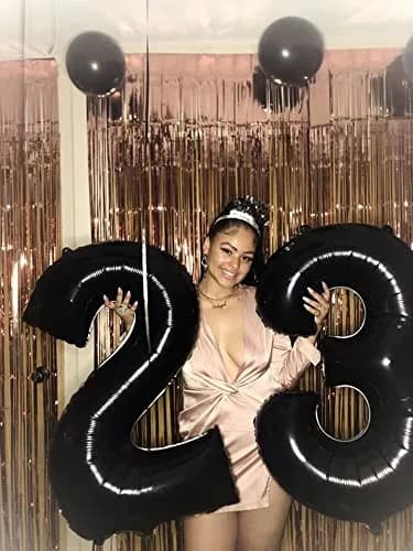 Mluchee Black Number 8 Balloon 40 Inch | Jumbo Party Decoration thumbnail 4