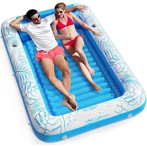 Jasonwell Inflatable Tanning Pool Lounger Float XXL | Water Filled Sunbathing Bed Mat Pad - main product image