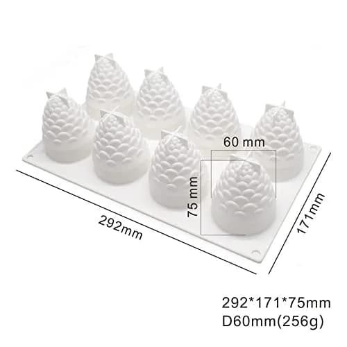 mostsom Pinecone Silicone Mold 25.5cm (10 inch) | Food-Grade Baking & Dessert Mould thumbnail 2