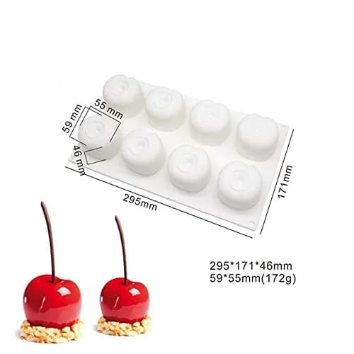 mostsom Cherry Shaped Silicone Mold 29.7cm (11.68 inch) | Food Grade Baking & Candy Making thumbnail 6