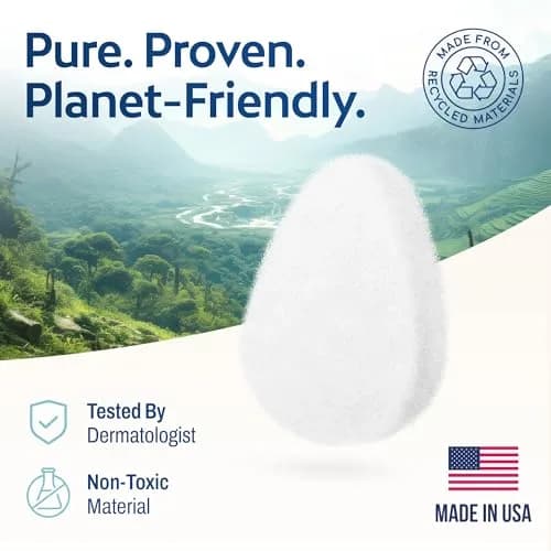 HartFelt Exfoliating Facial Sponge Pad 10 Pack | Daily Cleansing Scrubber for Makeup, Dirt, Dead Skin thumbnail 6