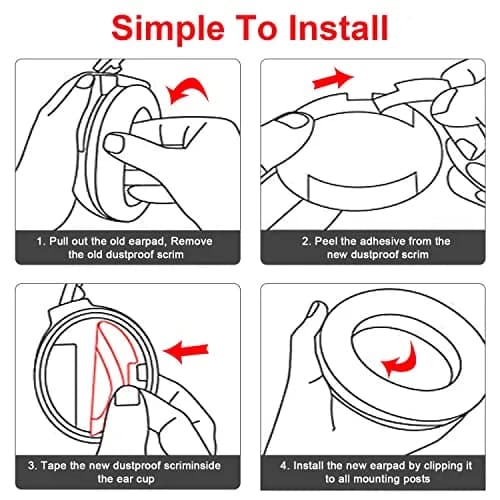 Niukeke Replacement Ear Pads for Bose QC 35 II 15 25 | Soft Leather, Memory Cotton, Noise Isolation thumbnail 5