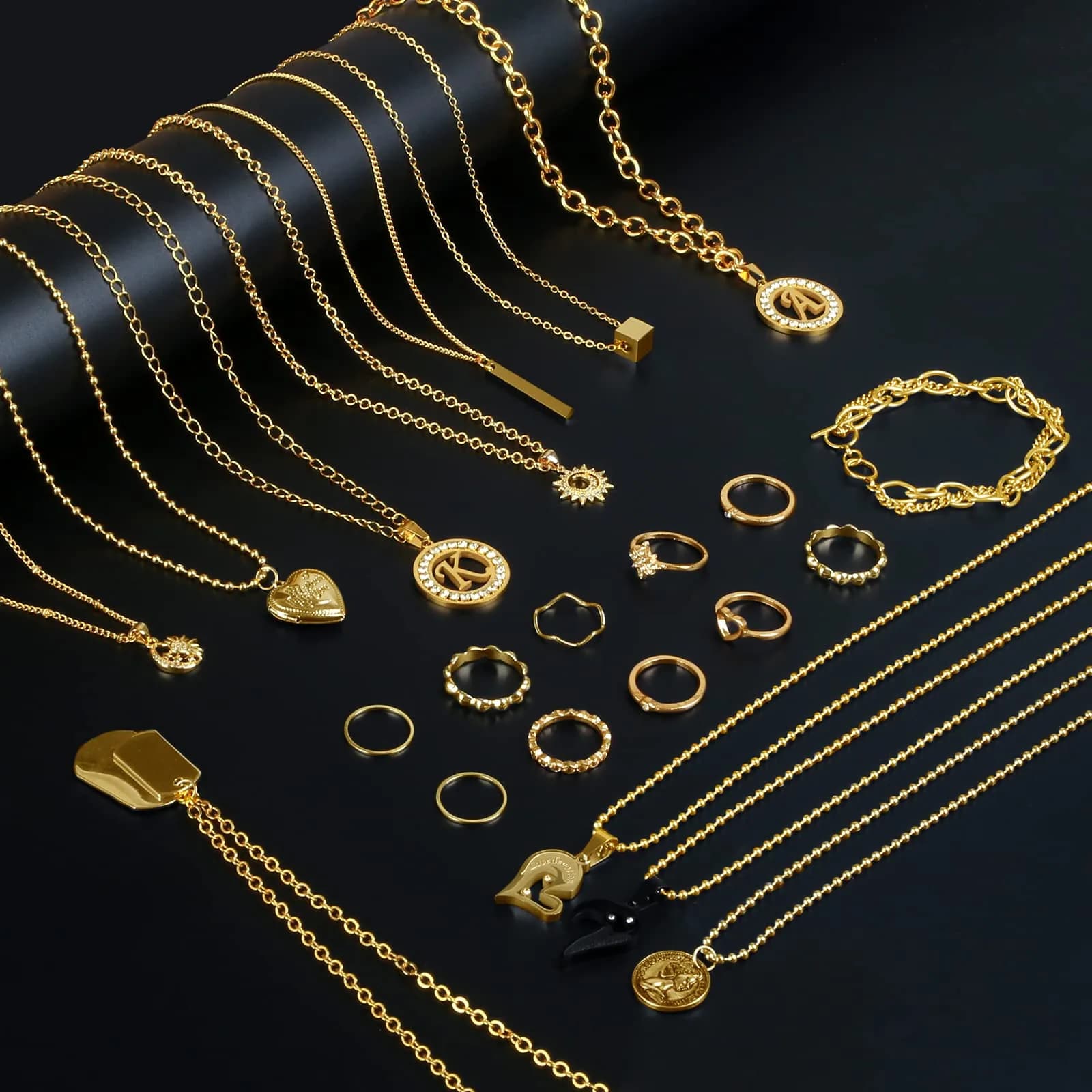 Ecoofor Gold Necklace Chains for Jewelry Making Kit 78.7ft (10 Rolls) | DIY Necklace Bracelet Jewelry Making with Jump Rings & Clasps - view 5