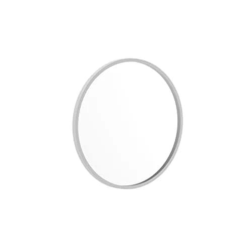 Taylor & Logan Julianne 20" Round Silver Metal Framed Wall Mirror | Modern, Safety & Versatile Design thumbnail 2
