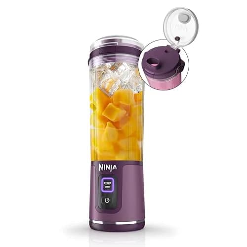 Ninja BC151PR Blast Portable Blender 18oz | Cordless, Rechargeable, BPA Free, Leakproof, Passion Fruit thumbnail 1