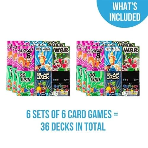 Regal Games Classic Kids Card Games Set - 6 Packs, 36 Decks | Educational & Fun for Ages 4+ thumbnail 4