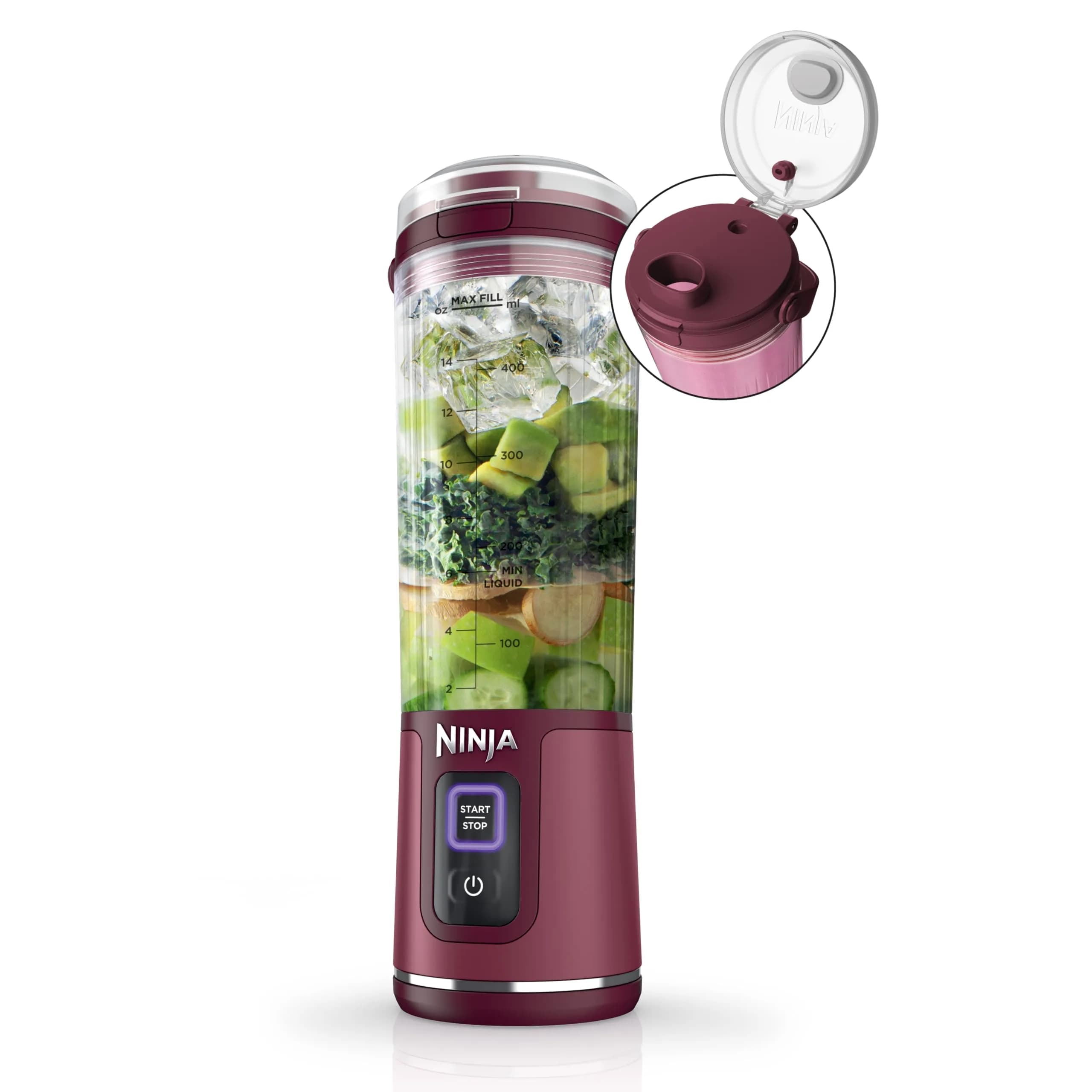 Ninja Blast Portable Blender, Cordless, 18oz Vessel, Cranberry Red - main product image