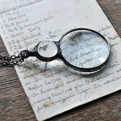 ccHuDE 10X Magnifiers Necklace 4.5cm | Elegant Reading Aid for Seniors thumbnail 4
