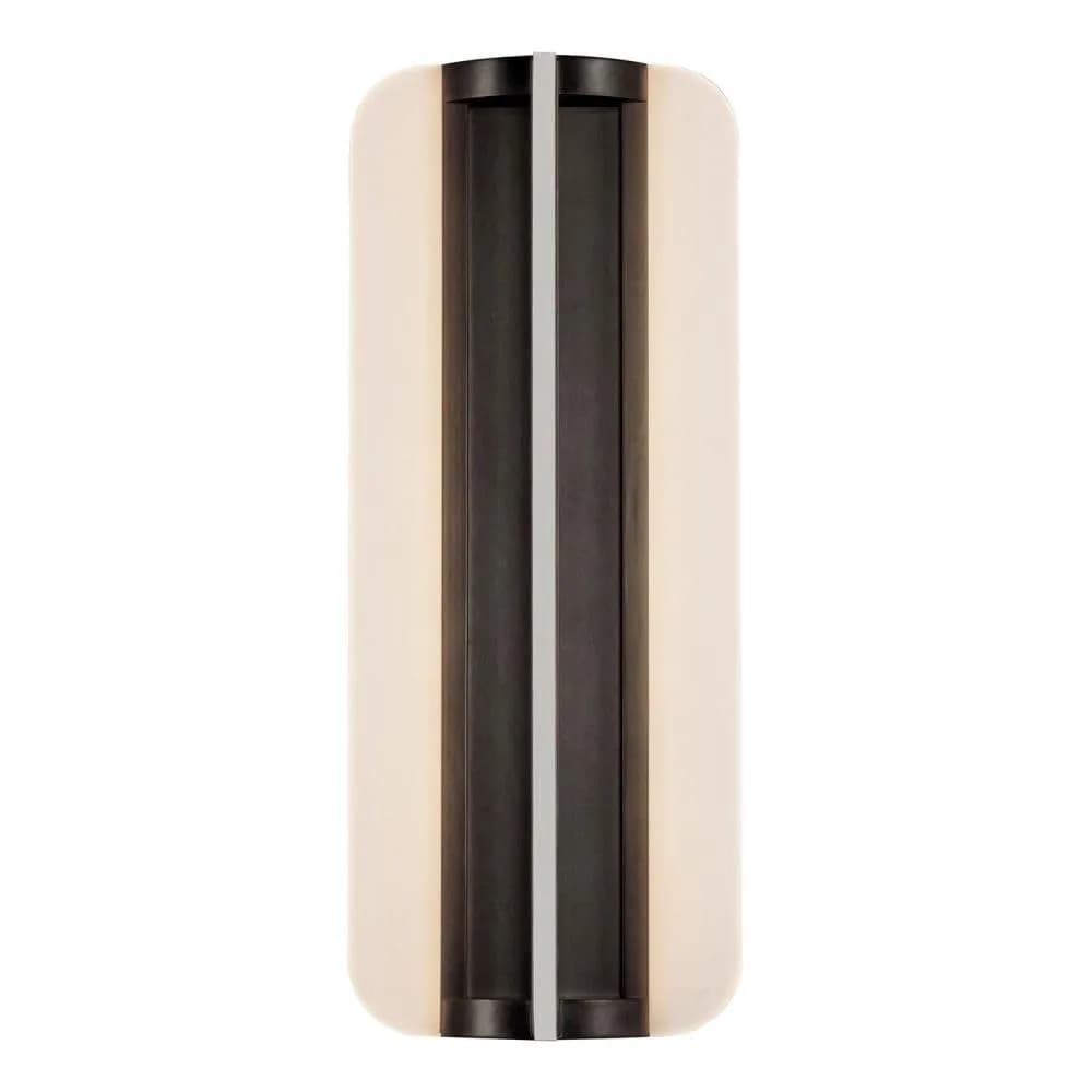 Alora Lighting Kuzco Anders 17in 1-Light LED Wall Sconce Urban Bronze | Modern Brass Wall Lamp with 21W LED