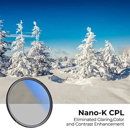 K&F Concept 82mm Circular Polarizer Lens Filter Ultra-Slim Optical Glass | Enhance Colors & Reduce Reflection thumbnail 2