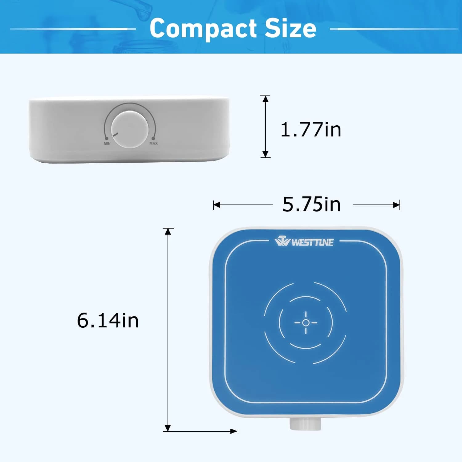 WEST TUNE 3000rpm Magnetic Stirrer Mixer with Stir Bar, Brushless DC Motor, 3000ml Capacity | Lab Supply - view 4