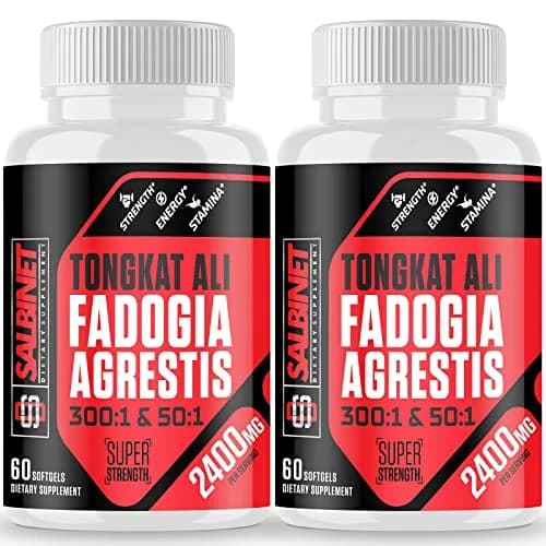 Salbinet 2400mg Nutritional Supplement 60 Count | Fadogia Agrestis & Tongkat Ali for Muscle & Performance thumbnail 1