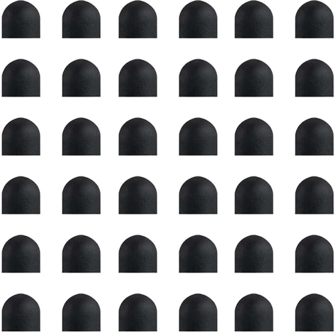 LINFANC Stylus Rubber Tips for Stylus Pens | 0.24inch Diameter, Replaceable, Black