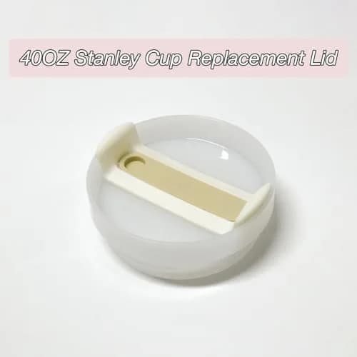 Horsdo 40oz Tumbler Lid with Straw Opening for Stanley Quencher 2.0 | Beige, 2-Pack thumbnail 5