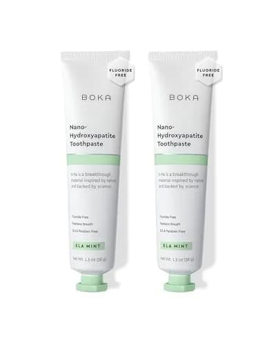 Boka Ela Mint Toothpaste Nano Hydroxyapatite Fluoride Free 73.7ml (2.6 Oz) | Enamel Care for Sensitive Teeth thumbnail 1