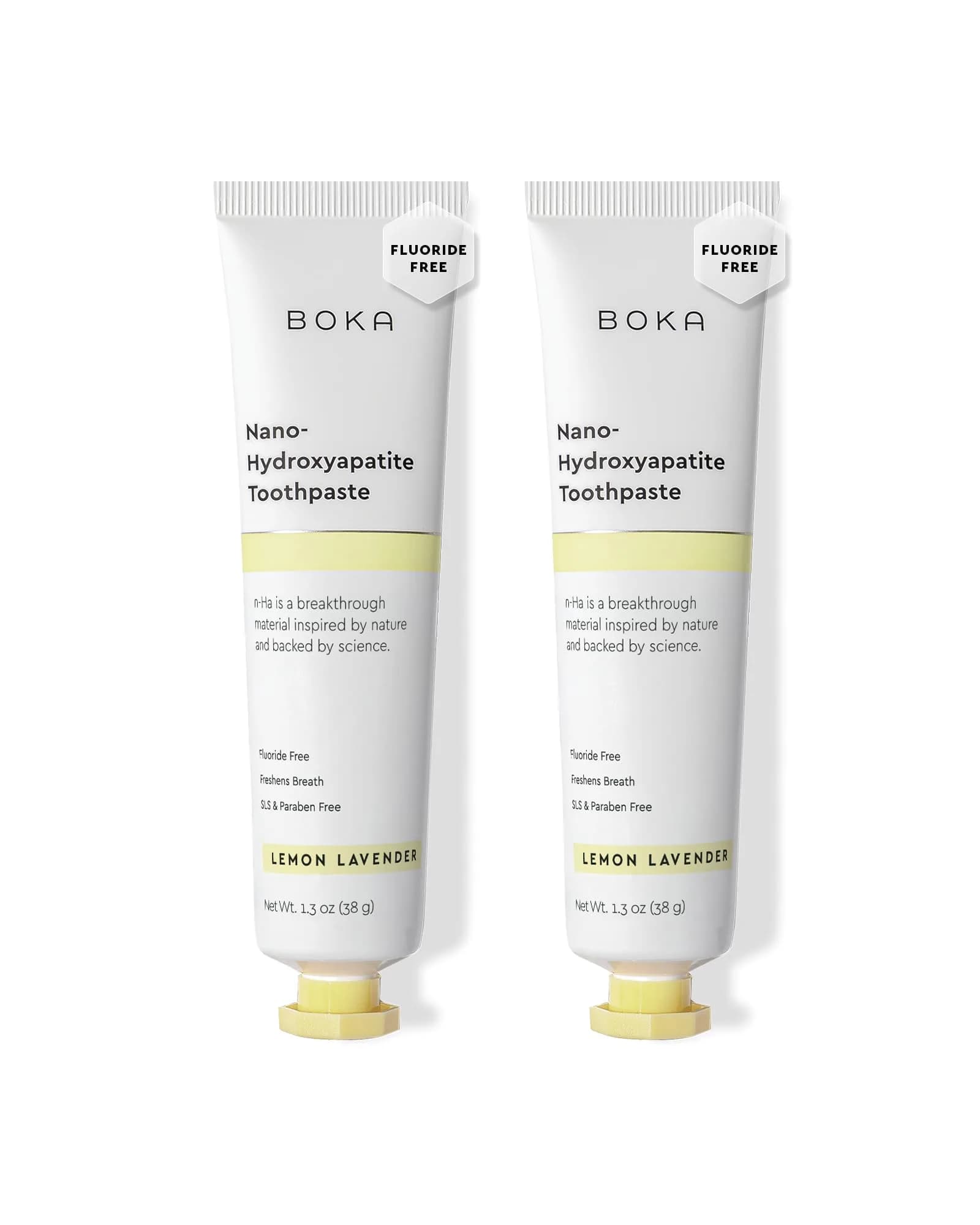 Boka Nano Hydroxyapatite Toothpaste Lemon Lavender 74ml (2.6 oz) | Fluoride-Free Enamel Care — D. Lemon Lavender