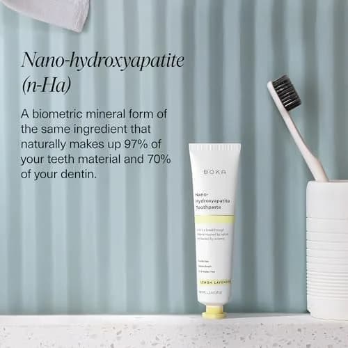 Boka Nano Hydroxyapatite Toothpaste Lemon Lavender 74ml (2.6 oz) | Fluoride-Free Enamel Care thumbnail 4