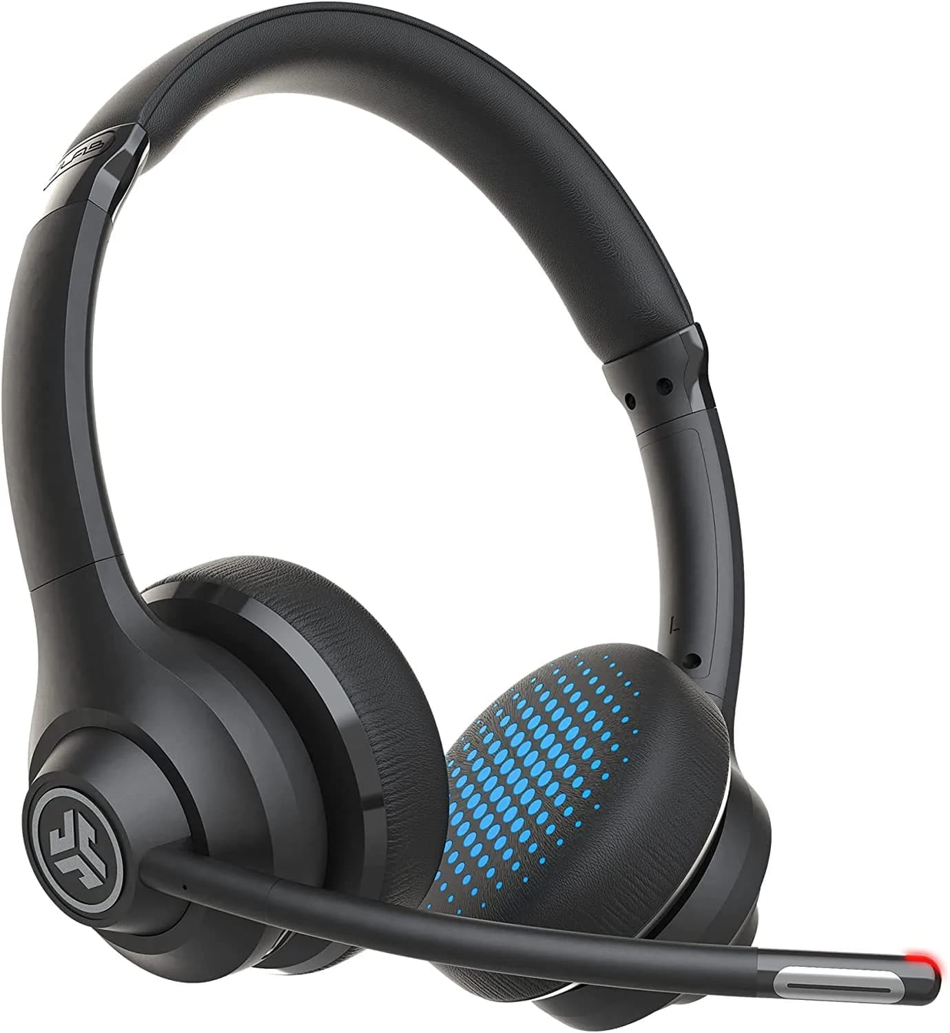 JLab GO Work Wireless On-Ear Headset with Microphone | 16 Pack, Bluetooth Multipoint, 45+ Hour Battery — Black