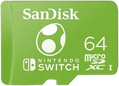 SanDisk 64GB microSDXC Card for Nintendo Switch, Yoshi Edition | 100MB/s Read, 90MB/s Write thumbnail 1